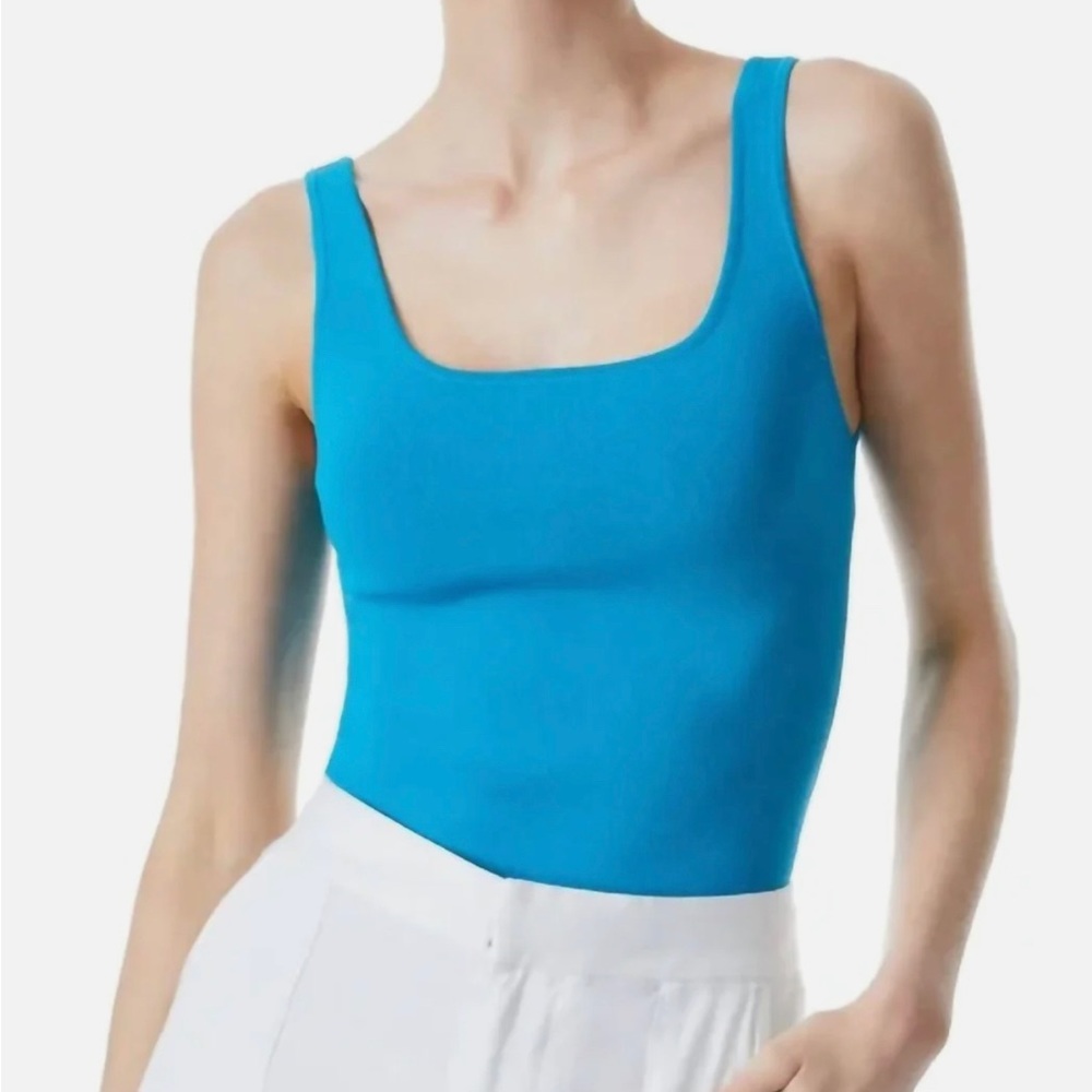 Alice + Olivia - Daryn Full Length Sweater Tank in Ocean Blue